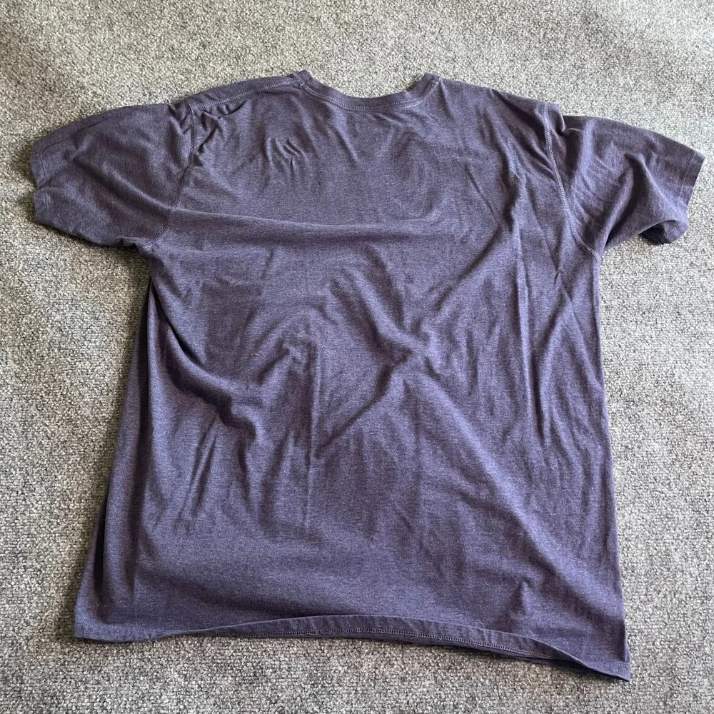 Champion Vapor Cotton Mens 2XL Heather Navy Blue Short Sleeve T-Shirt Activewear - Picture 6 of 7